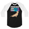 frenchies and yoga 3/4 Sleeve Shirt