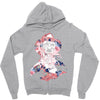 freddy krueger floral Zipper Hoodie
