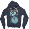i want to ride my bike Zipper Hoodie