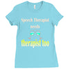 speech therapist needs wine therapy too Ladies Fitted T-Shirt