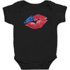 4th of July Lip Baby Bodysuit