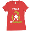 train insaiyan Ladies Fitted T-Shirt
