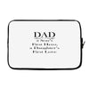 dad a sons first hero Laptop sleeve