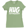 hug machine funny joke Ladies Fitted T-Shirt