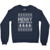ugly merry christmas Crewneck Sweatshirt