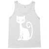 white cat funny Tank Top