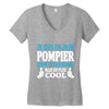 papa pompier Women's V-Neck T-Shirt