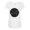 Leo Zodiac Sign Minimal Design Maternity Scoop Neck T-shirt