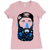 pirate beard Ladies Fitted T-Shirt