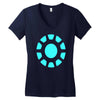 ironman logo avengers marvel comics gift Women's V-Neck T-Shirt