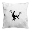 me and your mum Throw Pillow