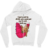 hi quality frenchie Zipper Hoodie