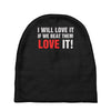 i will love it if we beat them Baby Beanies