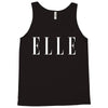 elle white logo Tank Top