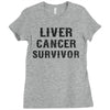 Liver Cancer Survivor Ladies Fitted T-Shirt