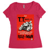 vintage tt race poster, ideal gift or birthday present Women's Triblend Scoop T-shirt