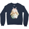 Totoro With Japanese Landscape Crewneck Sweatshirt