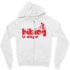 biking is dope Zipper Hoodie