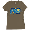 super starry night Ladies Fitted T-Shirt