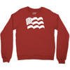 american flag sticker vinyl decal   usa stars united states country ca Crewneck Sweatshirt