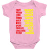 fight, dream, lead! Baby Bodysuit