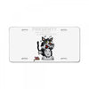 anxious cat License Plate