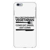 i'm a secondhand vegetarian. cows eat grass, i eat cows. iPhone 6/6s Plus Case