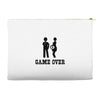 game over  funny pregnancy Accessory Pouches