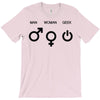 man woman geek symbols T-Shirt