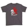 skull &amp; flames Youth Tee