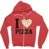 i Love Pizza Zipper Hoodie