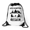 Life Is Better Around The Campfire Drawstring Bags