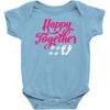 happy together Baby Onesie