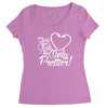 girls fish too only prettier Women's Triblend Scoop T-shirt