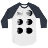 the phases of the moon of laika dog 3/4 Sleeve Shirt
