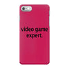 video game expert t shirt 3xl funny xbox ps3 nerdy geeky wii cod snipe iPhone 7 Case
