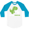 daddysaurus dinosaur dino 3/4 Sleeve Shirt