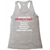 Smartass March Girl Racerback Tank