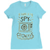 be aware of the spy crowave Ladies Fitted T-Shirt