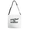 smash the patriarchy Adjustable Strap Totes