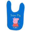 peppa pig sister pig Baby Bibs