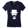 breaking bad heisenberg walter Women's V-Neck T-Shirt