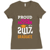 Class of 2017 Proud GrandMother Graduation Ladies Fitted T-Shirt