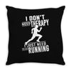 running Throw Pillow