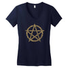 pentagram Women's V-Neck T-Shirt