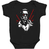 new retro 1980's the terminator Baby Bodysuit