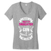 I Have A Pretty Daughter Gun A Shovel And An Alibi Women's V-Neck T-Shirt