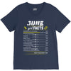 June Girl Facts Cancer V-Neck Tee