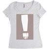 exclamation box Women's Triblend Scoop T-shirt