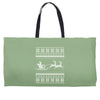 ugly santa claus Weekender Totes